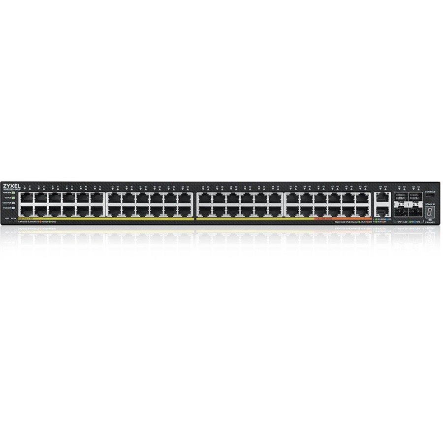 ZYXEL XGS2220 XGS2220-54HP 50 Poorten Beheer mogelijk L3 switch - Gigabit Ethernet, 10Gigabit Ethernet - 100/1000Base-T, 10GBase-X, 10GBase-T