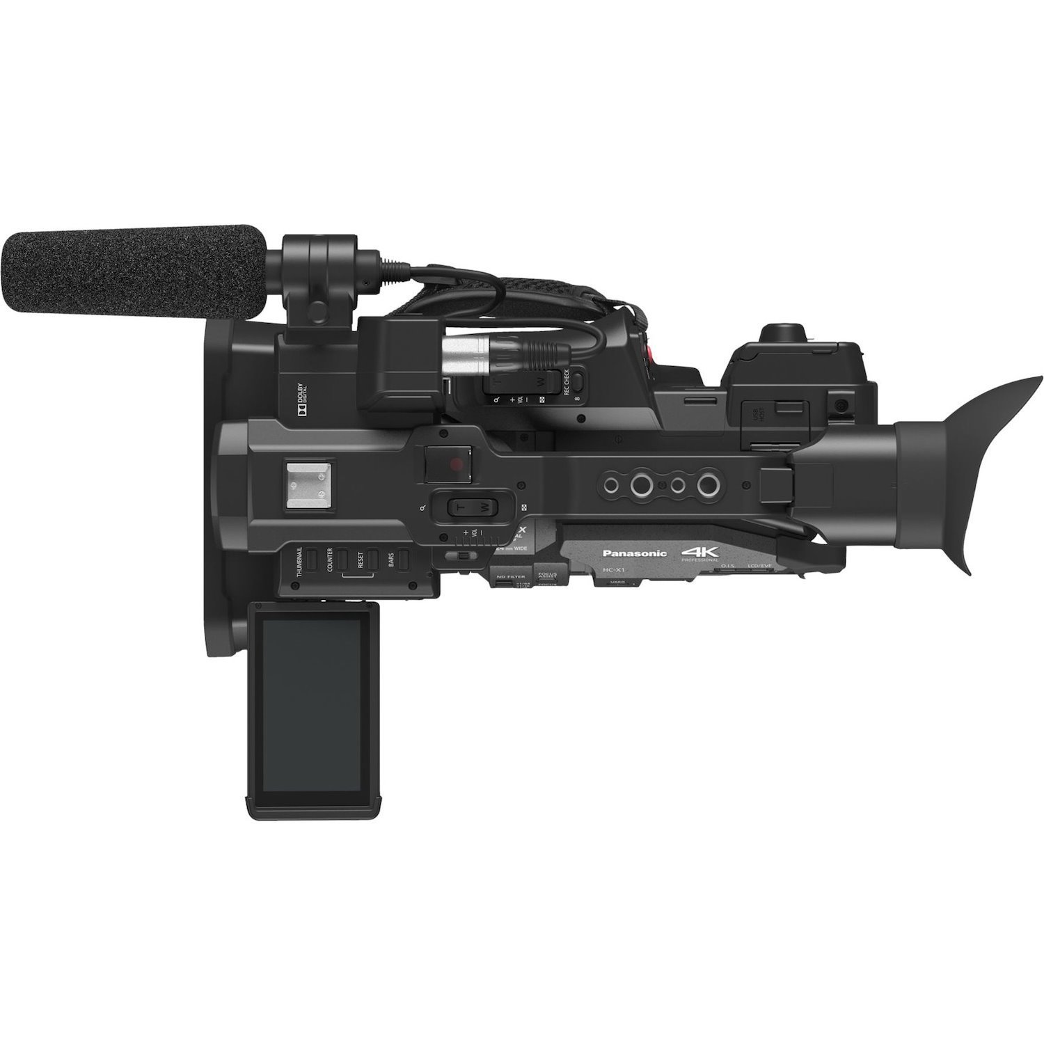 Panasonic HC-X1E Digital Camcorder - 8.9 cm (3.5") LCD Screen - MOS - 4K