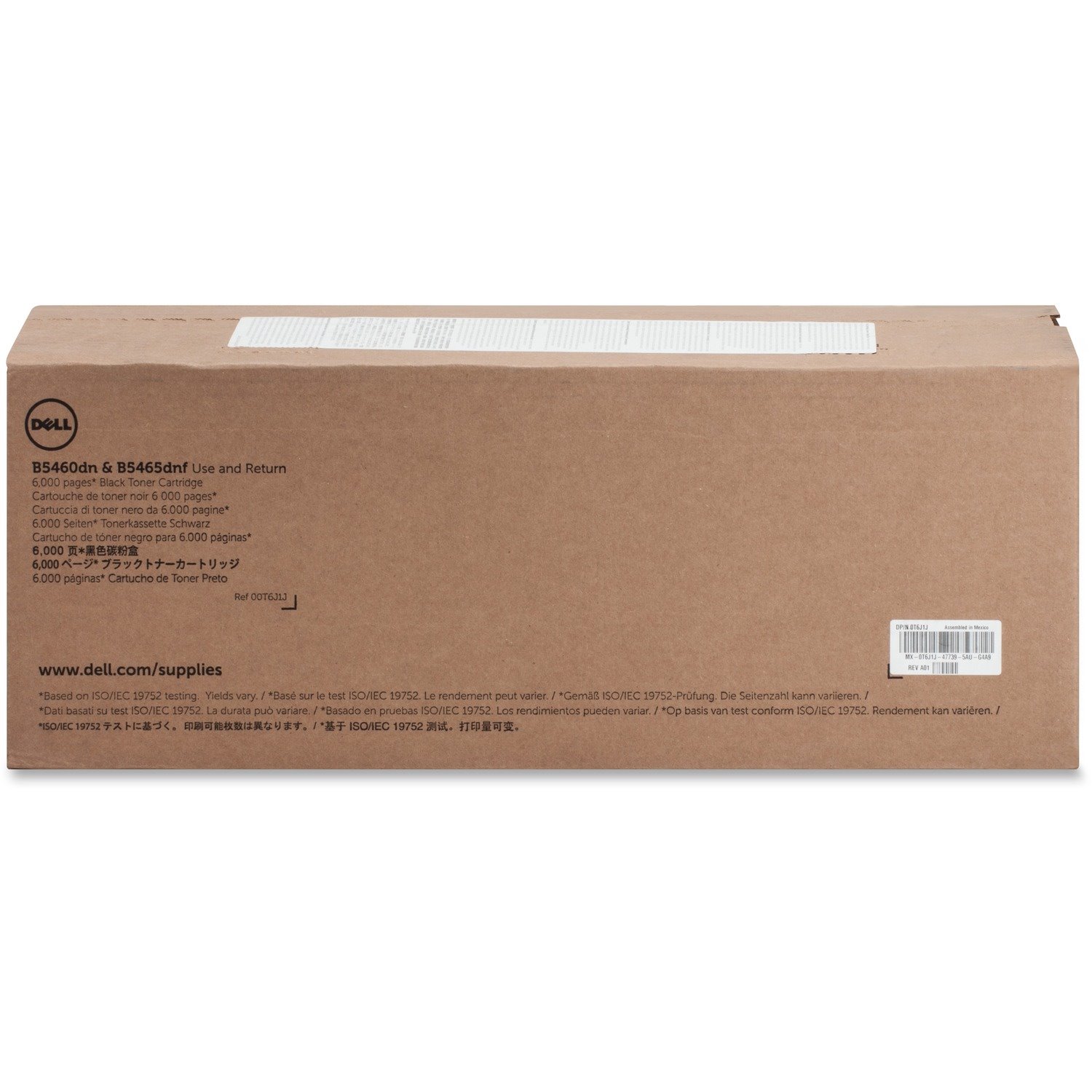 Dell Original Laser Toner Cartridge - Black - 1 Each