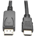Eaton Tripp Lite Series DisplayPort 1.2 to HDMI Active Adapter Cable (DP with Latches to HDMI M/M), 4K, 6 ft. (1.8 m)
