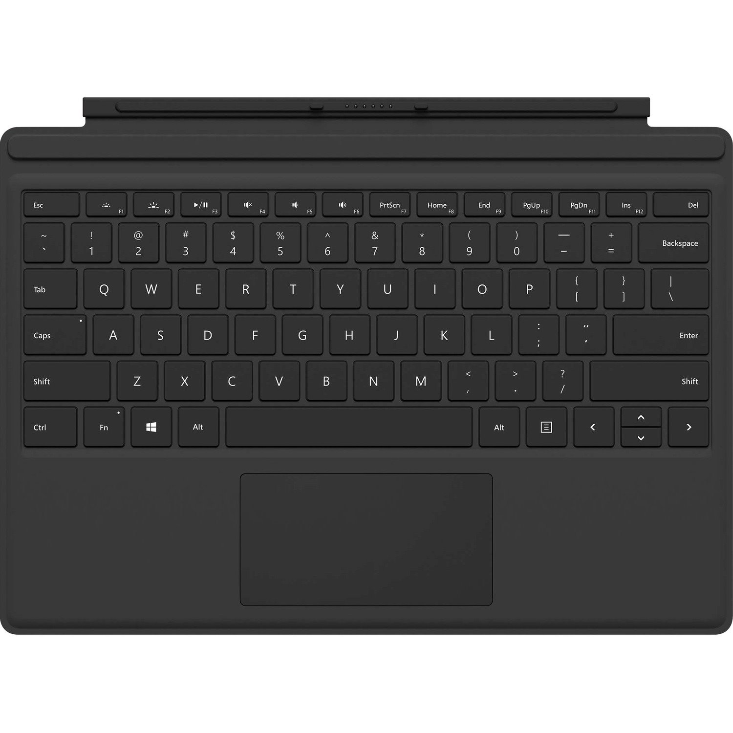 Microsoft Type Cover Keyboard/Cover Case Microsoft Surface Pro 6, Surface Pro 7 Tablet - Black