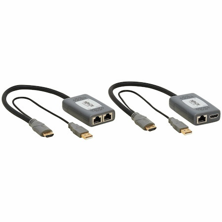 Eaton Tripp Lite Series 1-Port HDMI over Cat6 Extender Kit, Pigtail Transmitter/Receiver, 4K 60 Hz, HDR, 4:4:4, 230 ft. (70.1 m), TAA
