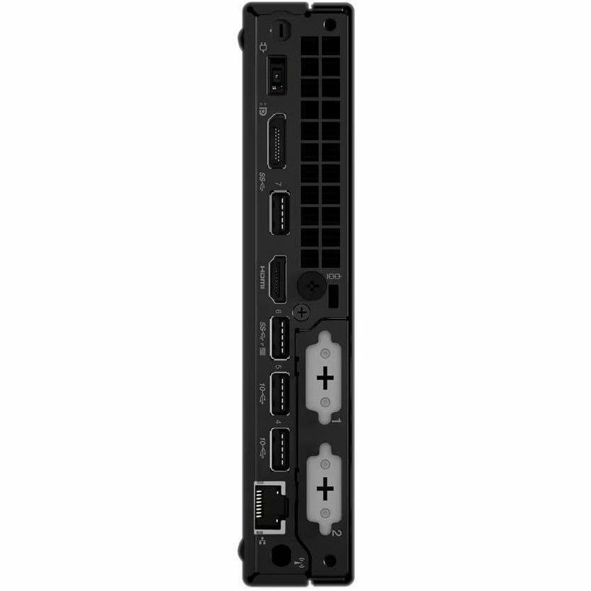 Lenovo ThinkCentre M80q Gen 3 11U10054CA Desktop Computer - Intel Core i5 12th Gen i5-12500T - vPro Technology - 16 GB - 256 GB SSD - Tiny - Black