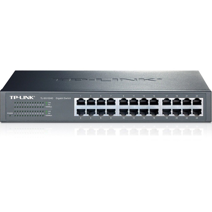 TP-LINK TL-SG1024D - 24-Port Gigabit Ethernet Unmanaged Switch