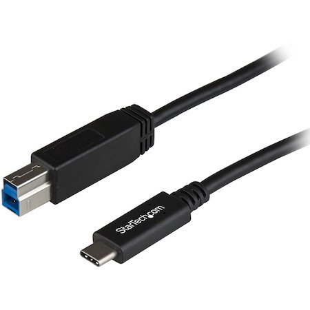 StarTech.com 3.3ft (1m) USB-B to USB-C Cable, USB 10Gbps, Data Cord, USB 3.2 Gen 2, USB-C Data Transfer Cable