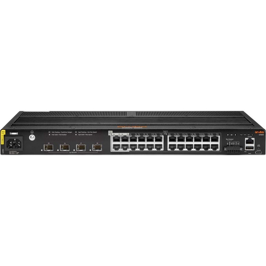 HPE CX 4100i 4100i 24 Ports Manageable Ethernet Switch - Gigabit Ethernet, 10 Gigabit Ethernet - 10/100/1000Base-T, 10GBase-X