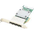 AddOn 1Gbs Quad Open SFP Port PCIe 2.0 x4 Network Interface Card