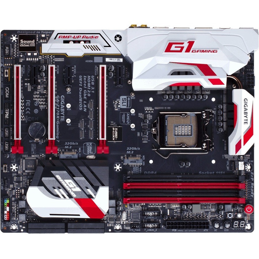 GIGABYTE Ultra Durable GA-Z170X-Gaming 7 Desktop moederbord - Intel Z170 chipset - Socket H4 LGA-1151 - ATX