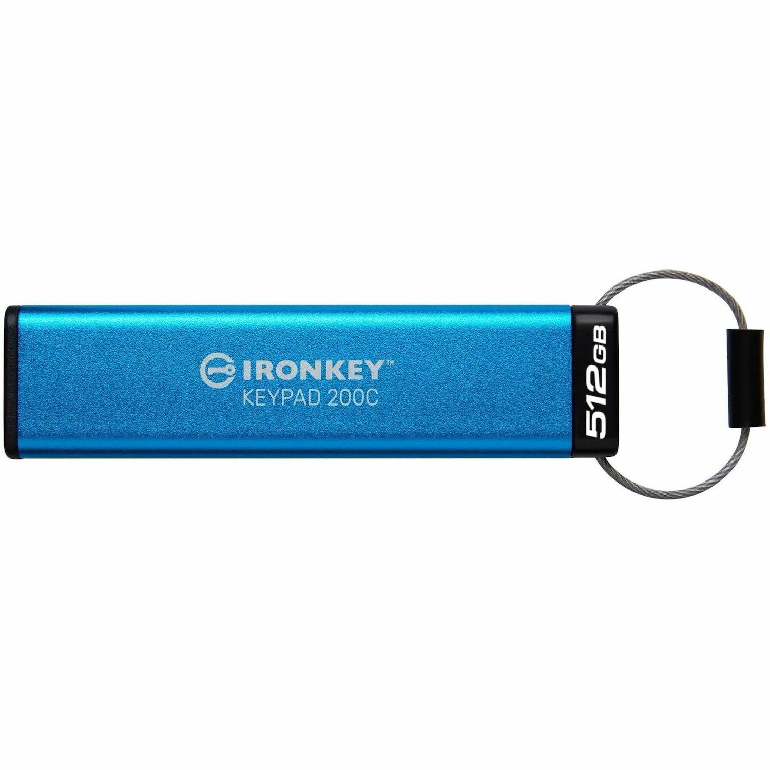 IronKey Keypad 200 512 GB USB 3.2 (Gen 1) Type C Flash Drive - 256-bit AES, XTS-AES