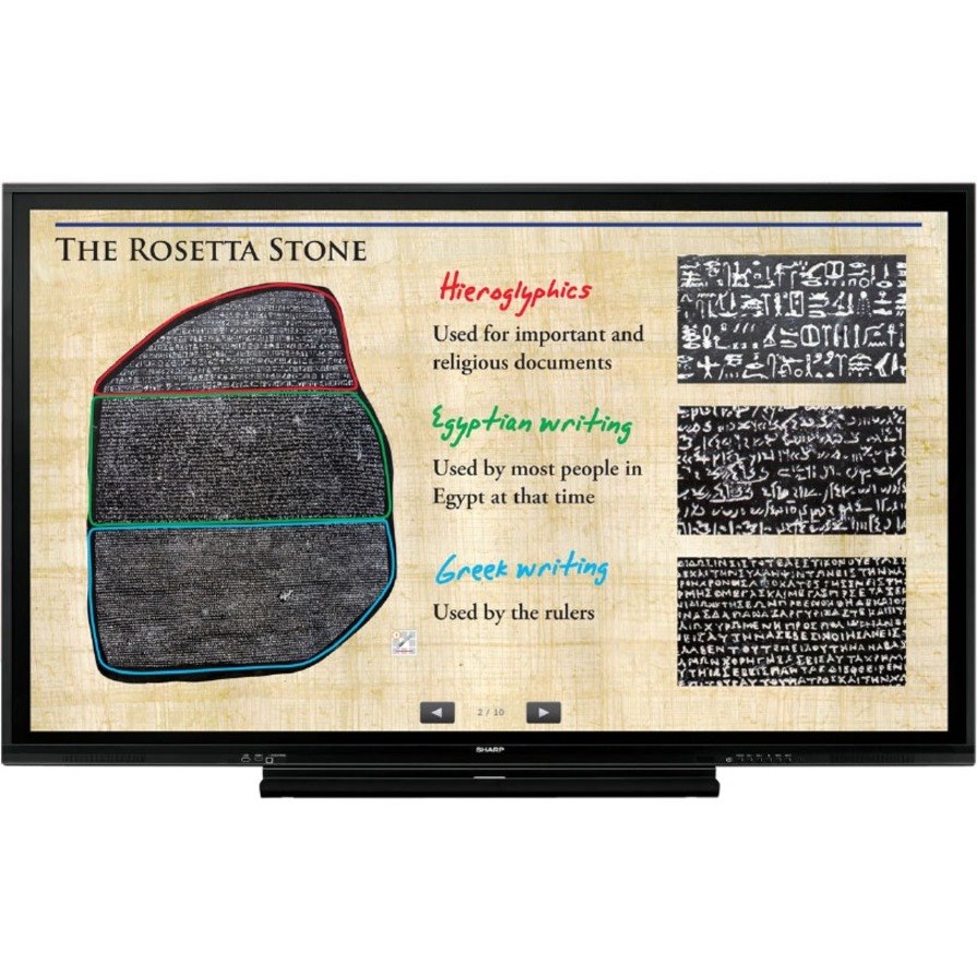 Sharp BIG PAD PN-75HC1 Interactive Whiteboard - Black