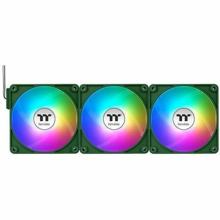 Thermaltake CT120 EX Reverse ARGB Sync PC Cooling Fan Racing Green (3-Fan Pack) - 3 Pack