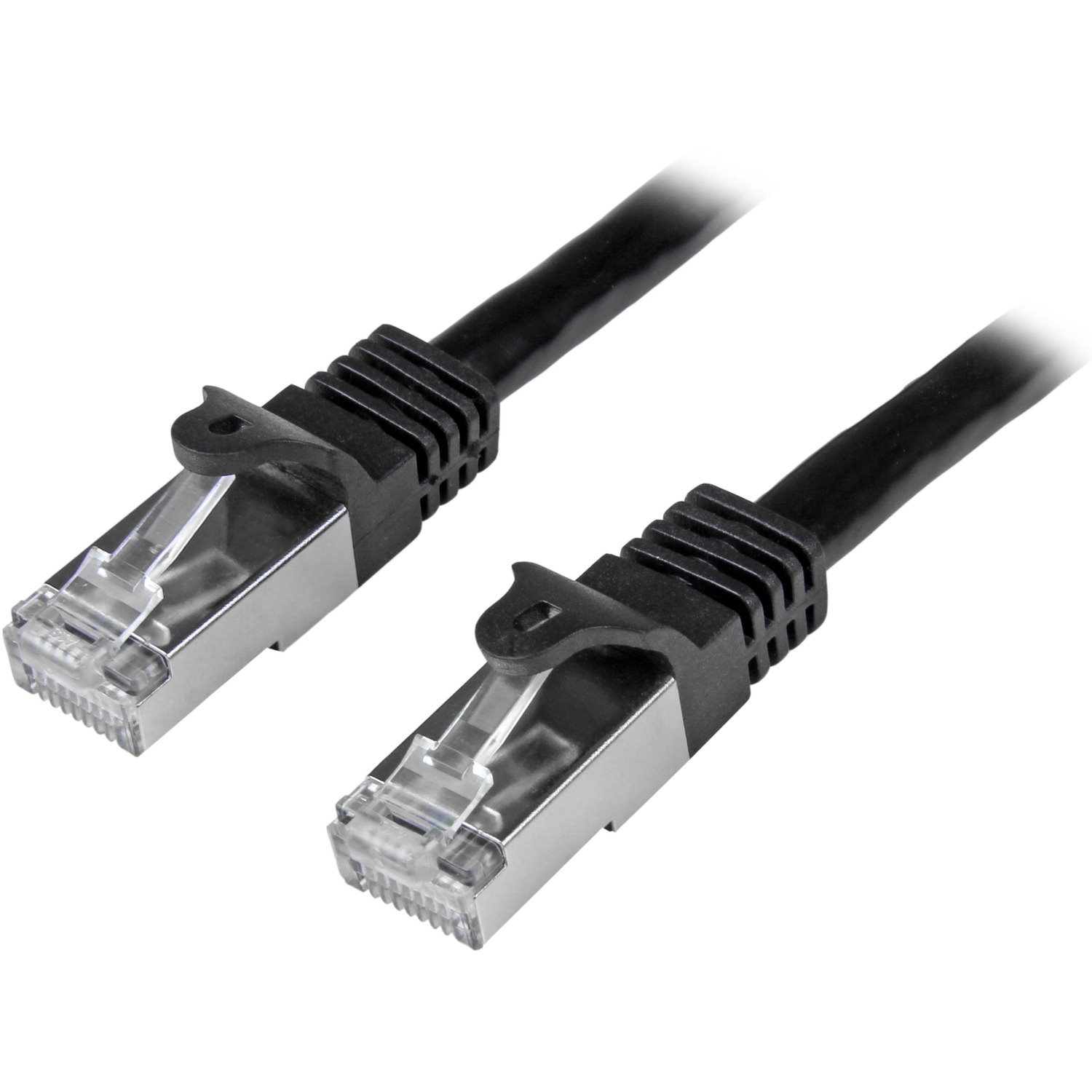 StarTech.com 1m Cat6 Patch Cable - Shielded (SFTP) Snagless Gigabit Network Patch Cable - Black