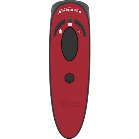 Socket Mobile DuraScan D720 Rugged Warehouse Handheld Barcode Scanner - Wireless Connectivity - Red - USB Cable Included