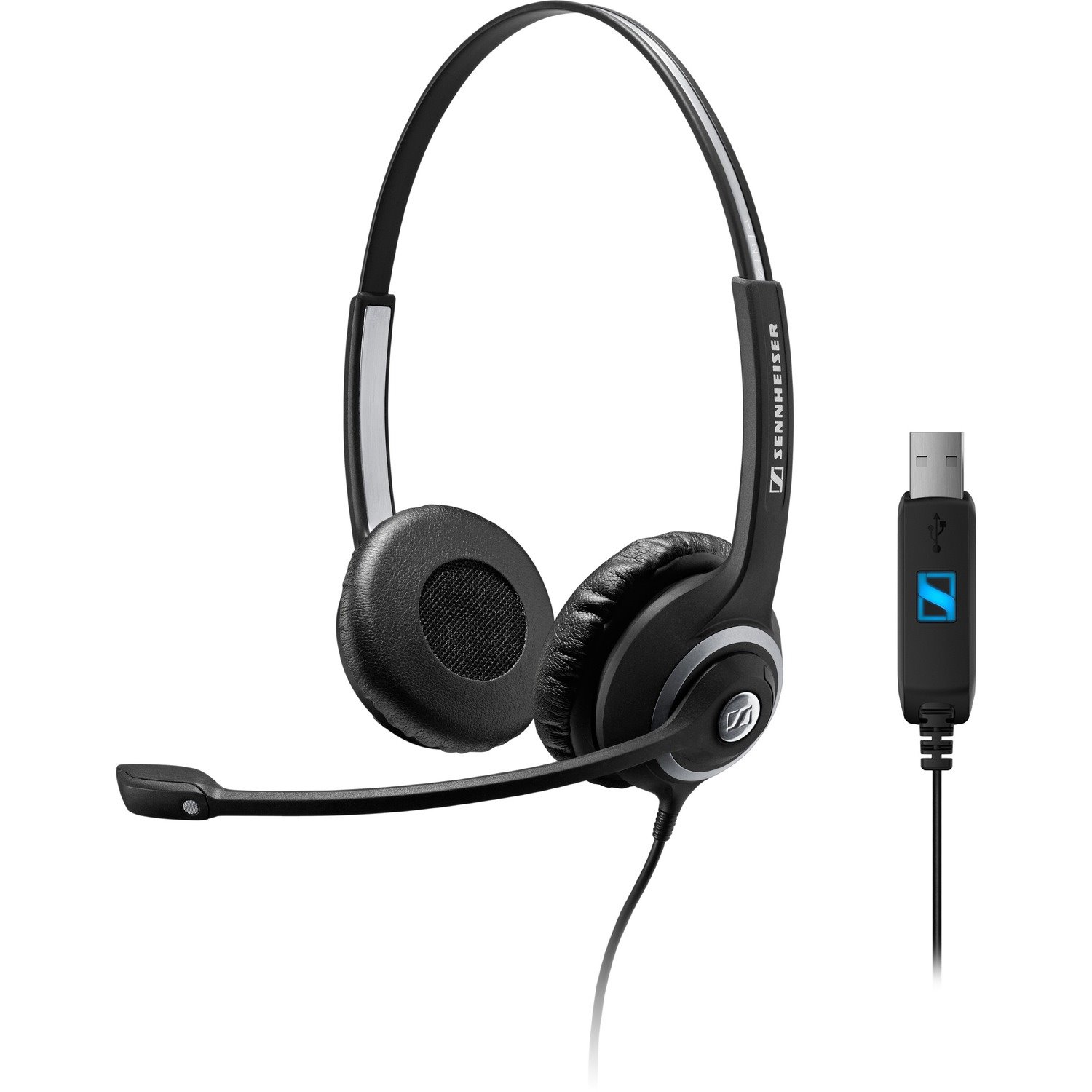 Sennheiser SC 260 Wired Over-the-head Stereo Headset - Black, Silver