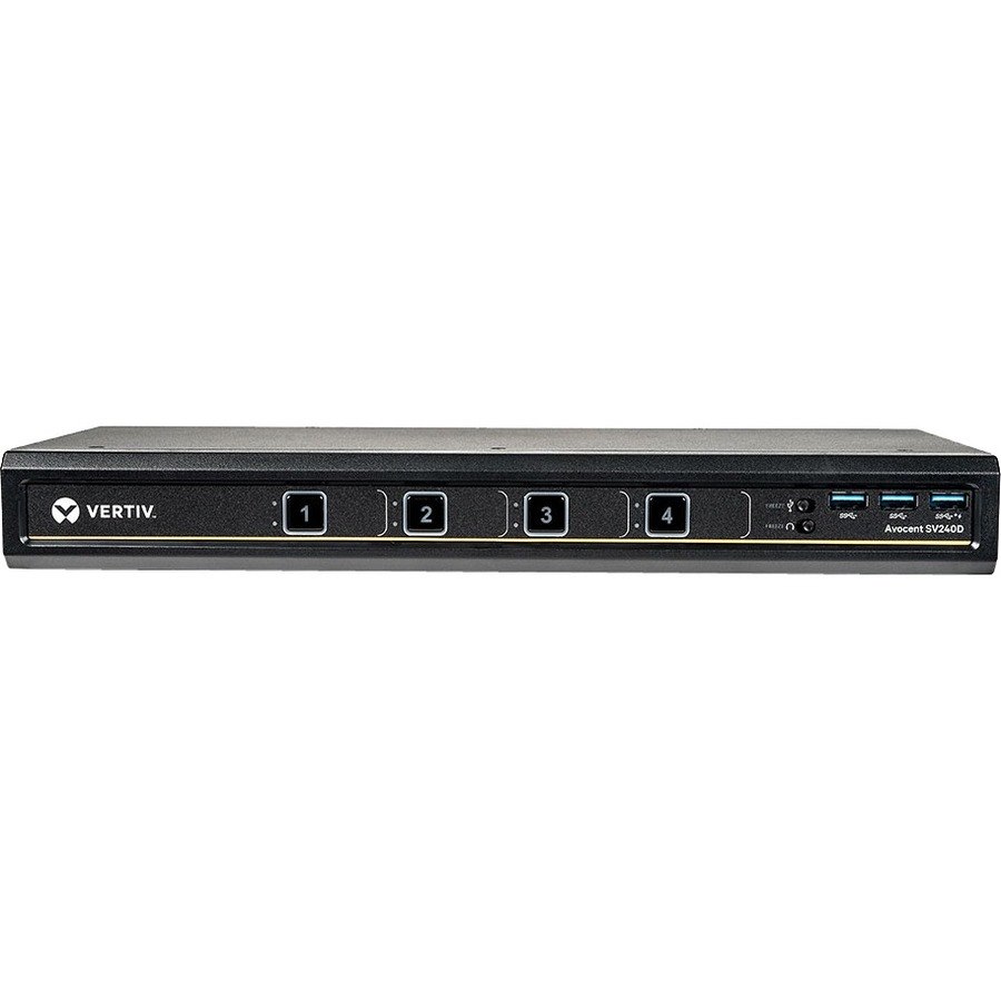 Vertiv Avocent SV220D Desktop KVM Switch | 4 Ports | DP | USB | Single Monitor