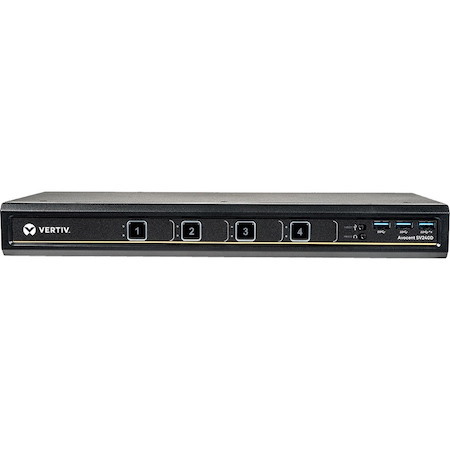 Vertiv Avocent SV220D Desktop KVM Switch | 4 Ports | DP | USB | Single Monitor
