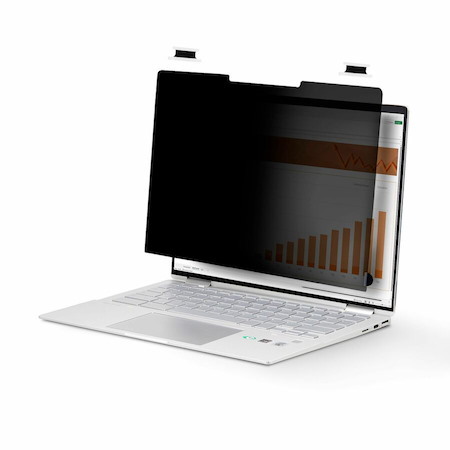 StarTech.com 14-inch 16:9 Flip-Over Privacy Screen w/Touch, Anti-Glare Privacy Filter, Laptop Monitor Screen Protector, Blue Light Filter