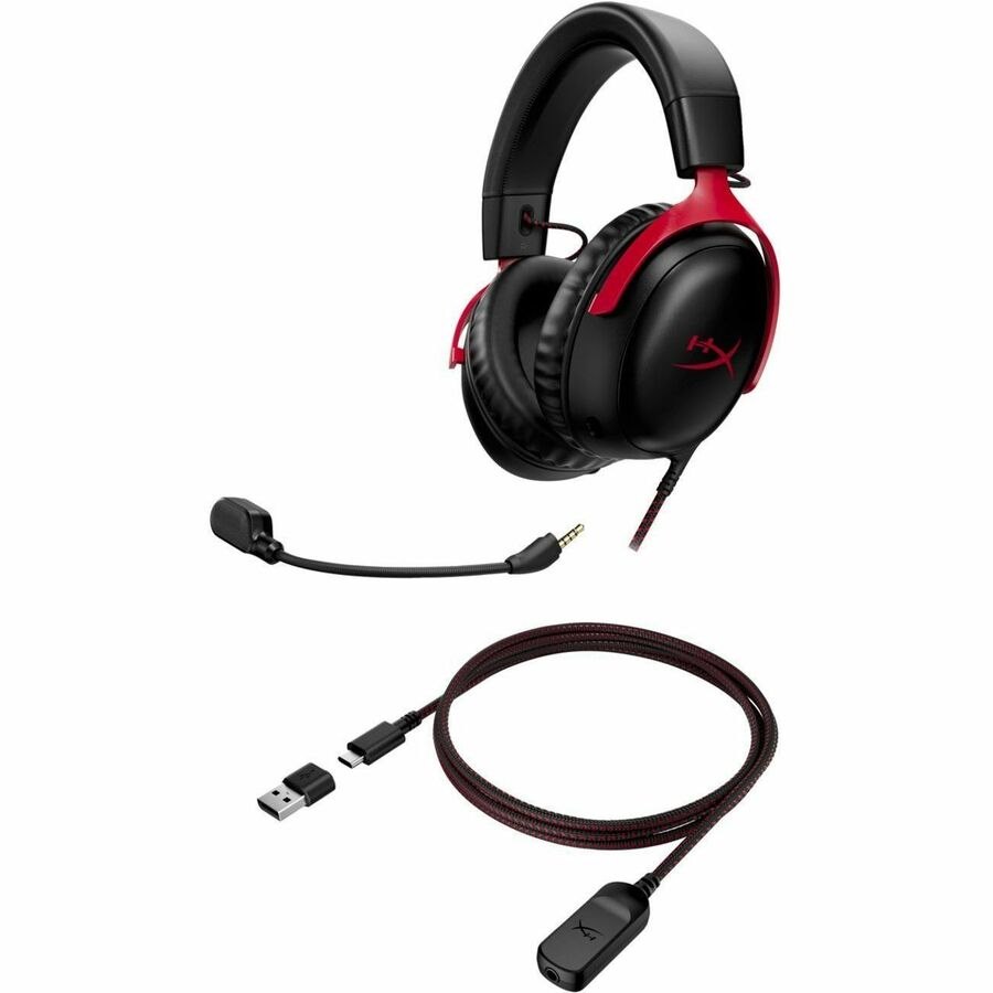 HyperX Cloud III - Gaming Headset (Black/Red)