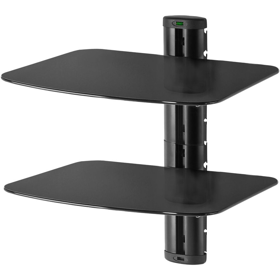 Peerless-AV&reg; Dual AV Wall Shelf with Glass