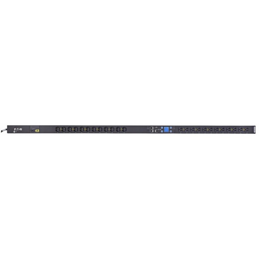 Eaton Metered Input rack PDU, 0U, L5-30P input, 2.88 kW max, 120V, 24A, 10 ft cord, Single-phase, Outlets: (24) 5-20R