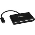 StarTech.com USB Hub - USB Type C - External - Black
