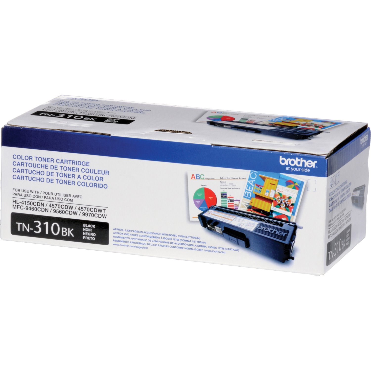 Brother Genuine TN310BK Black Toner Cartridge