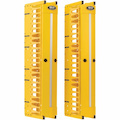 Eaton Tripp Lite Series High-Capacity Vertical Cable Manager - Deep Double Finger Duct with Cover, Single Sided, 6 in. Wide, Yellow, 7 ft. (2.2 m)