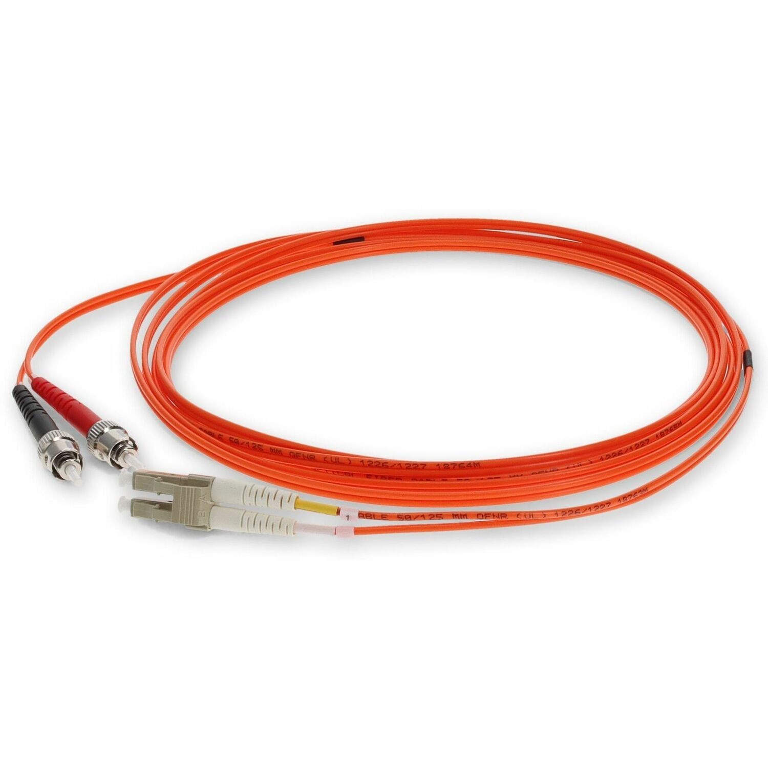 AddOn 3m ST to LC Orange OM2 Duplex OFNR (Riser-Rated) TAA Fiber Patch Cable