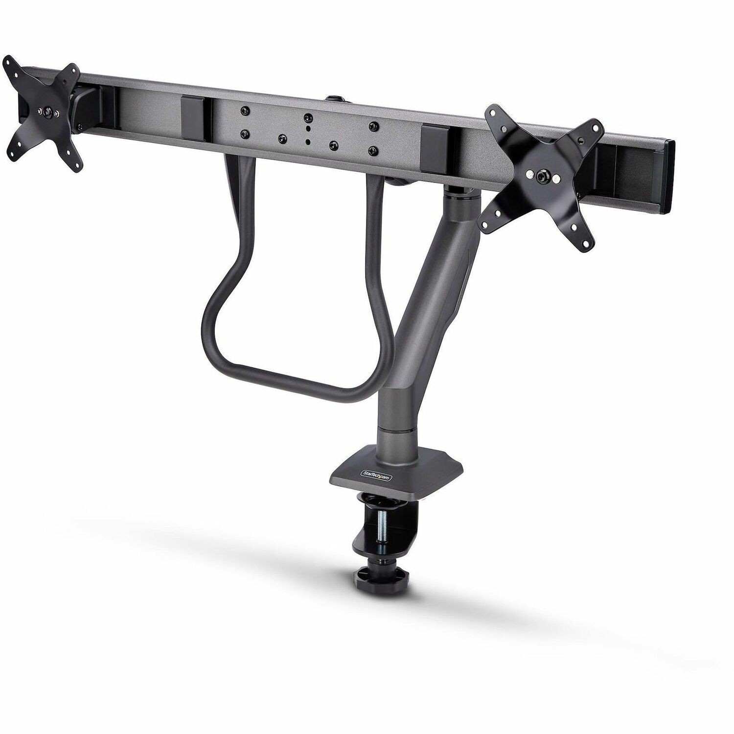 STARTECH.COM DESK MOUNT DUAL MONITOR ARM W/ CROSSBAR, UP TO 27" DISPLAYS, 10 YR