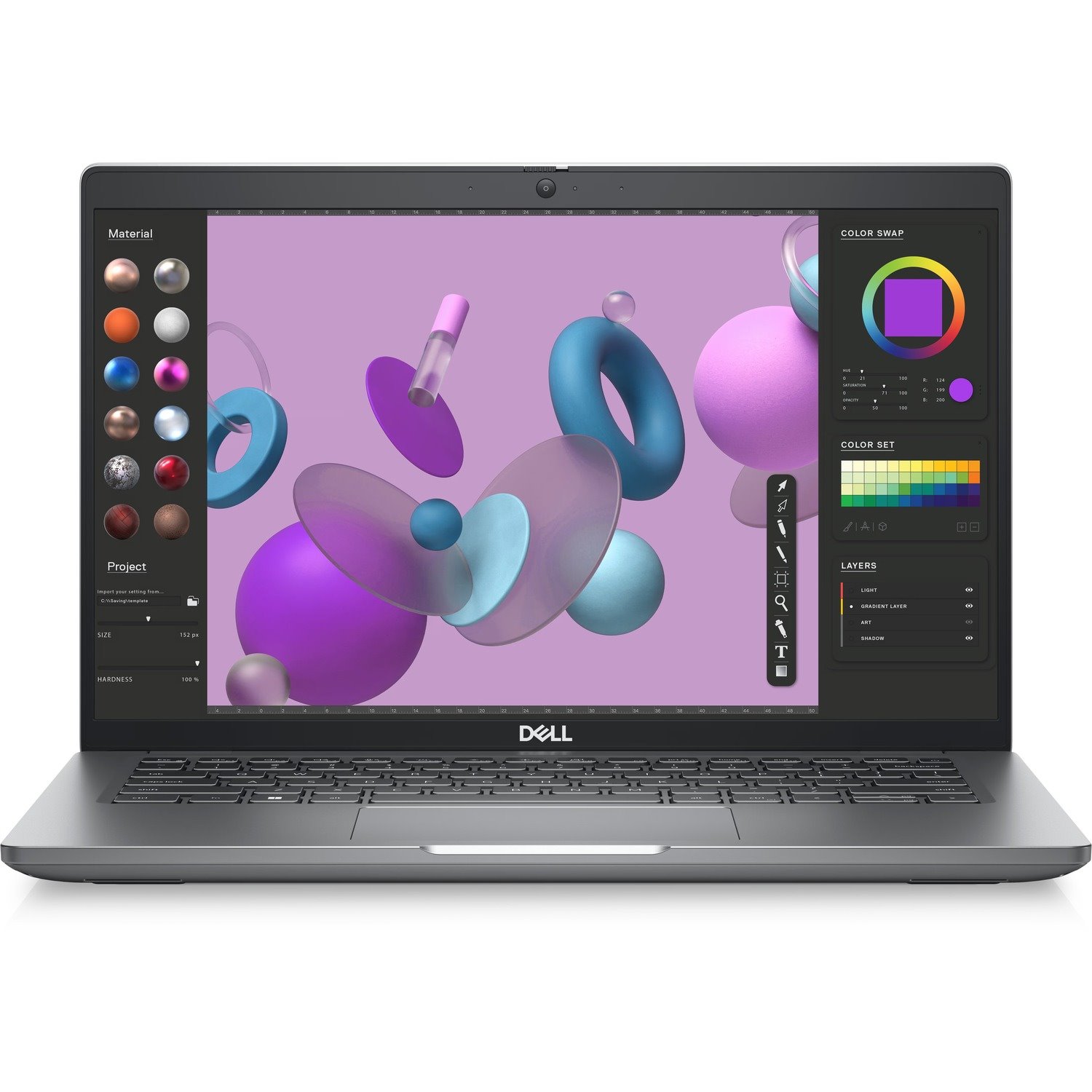 Dell Precision 3000 3480 35.6 cm (14") Mobile Workstation - Full HD - 60 Hz - Intel Core i7 13th Gen i7-1360P - vPro Technology - 16 GB - 512 GB SSD - English (UK) Keyboard - Titan Gray