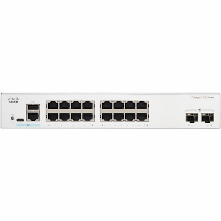 Cisco Catalyst 1200 C1200-8T-E-2G 10 Ports Manageable Ethernet Switch - Gigabit Ethernet - 1000Base-X, 10/100/1000Base-T