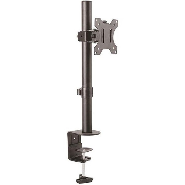 StarTech.com Single Monitor Desk Mount, Adjustable Monitor VESA Mount 34" (17.6lb/8kg) Display, Ergonomic Pole Mount Arm, C-Clamp/Grommet