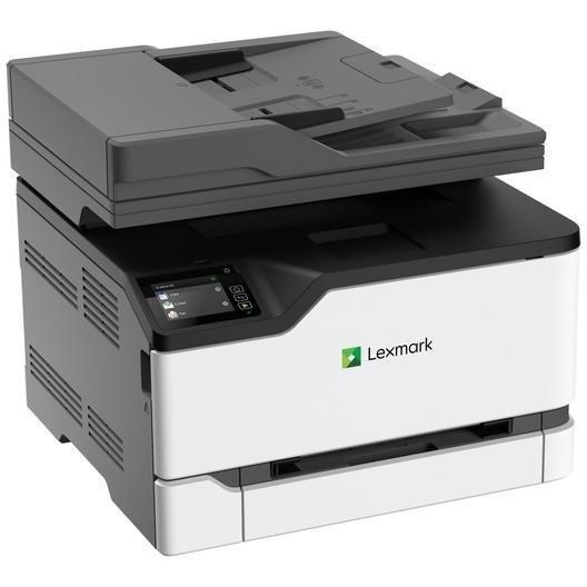 Lexmark GO Line MC300 MC3224i Laser Multifunction Printer-Color-Copier/Scanner-24 ppm Mono/24 ppm Color Print-2400x600 dpi Print-Automatic Duplex Print-30000 Pages-251 sheets Input-Color Flatbed Scanner-600 dpi Optical Scan-Wireless LAN-Apple AirPrin