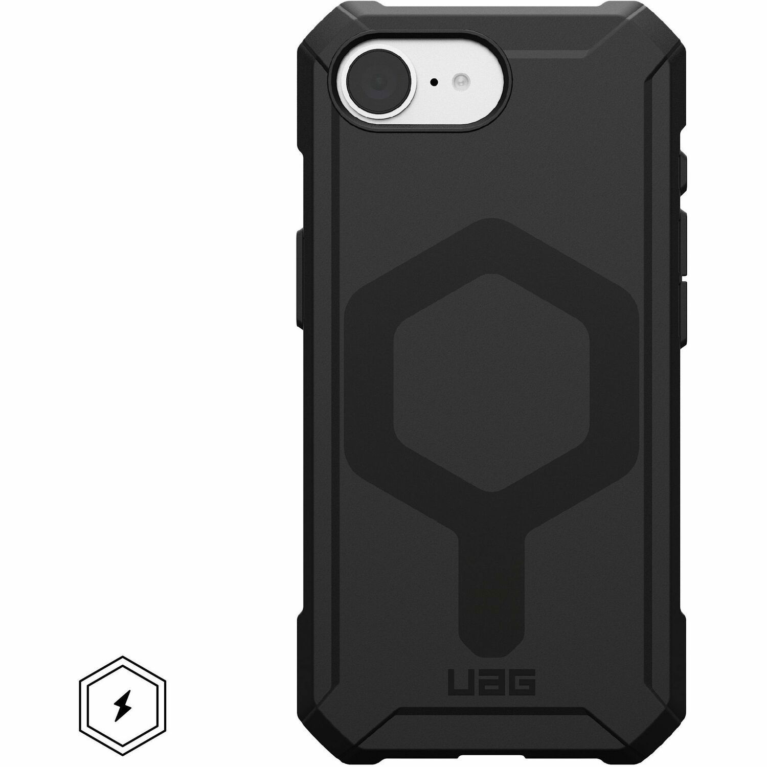 Urban Armor Gear Essential Armor Robuust Case voor Apple iPhone 16e Smartphone - Zwart