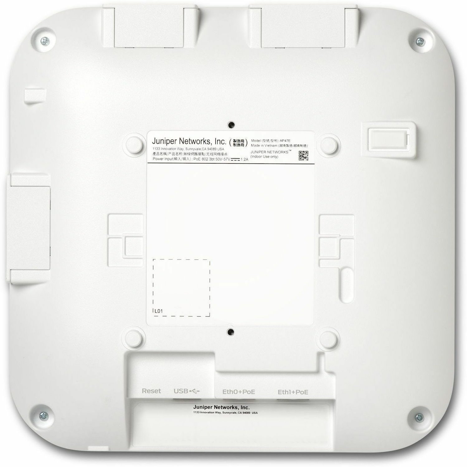 Mist AP47 Tri Band Wi-Fi 7 IEEE 802.11 a/b/g/n/ac/ax/be 28.80 Gbit/s Wireless Access Point - Indoor