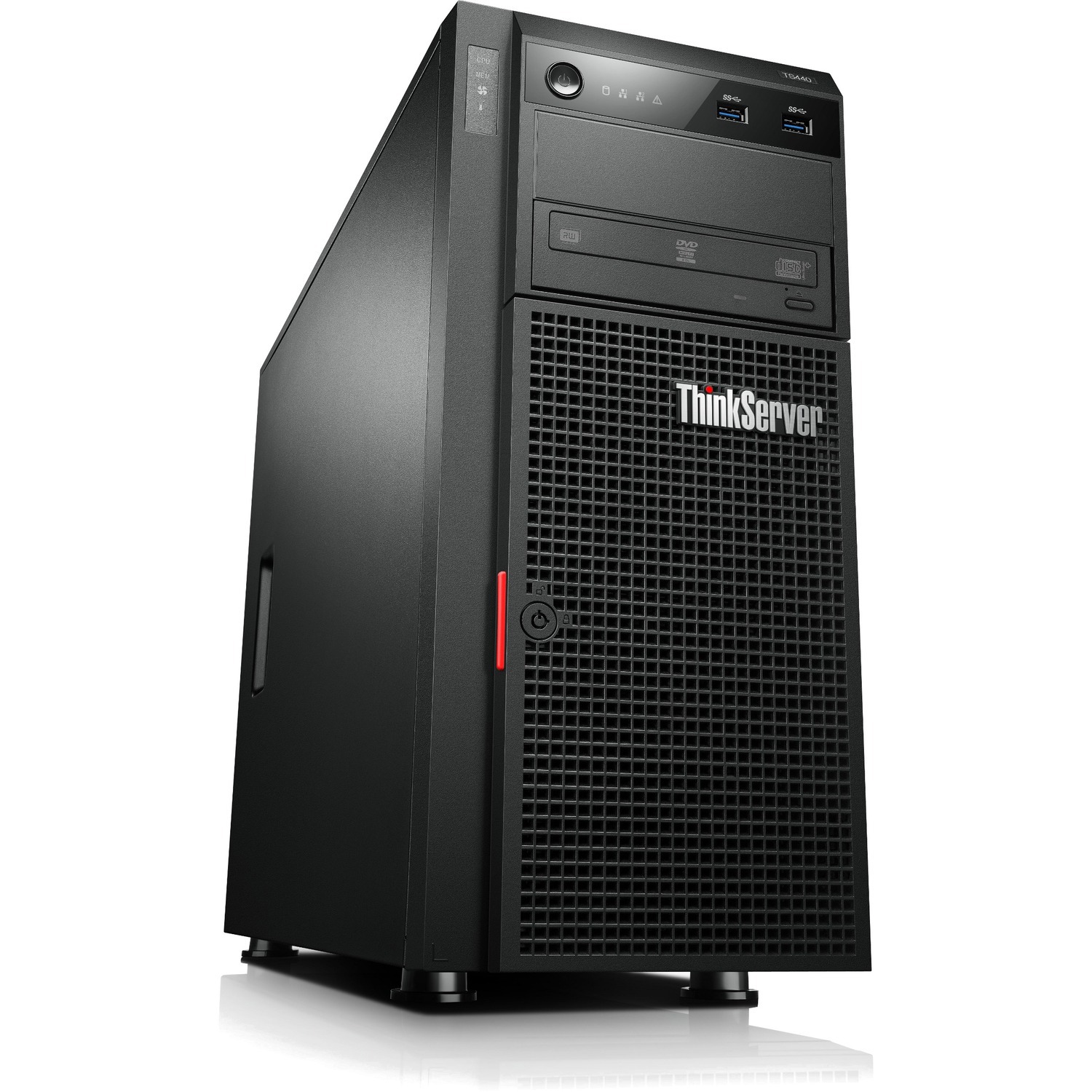 Lenovo ThinkServer TS440 70AQ000GUX Tower Server - 1 Xeon E3-1275 v3 3.50 GHz - 4 GB RAM - Serial ATA/600 Controller