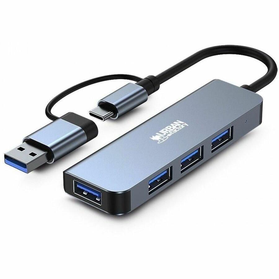 Urban Factory USB-A/C Hub 4 Ports USB 3.0