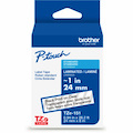 Brother Genuine P-touch TZe151 BK on CLR Label Tape, Laminated, 24mmX8m
