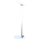 CTA Digital Locking Floor Stand w/ Graphic Slot for iPad Gen7-10 & More (White)