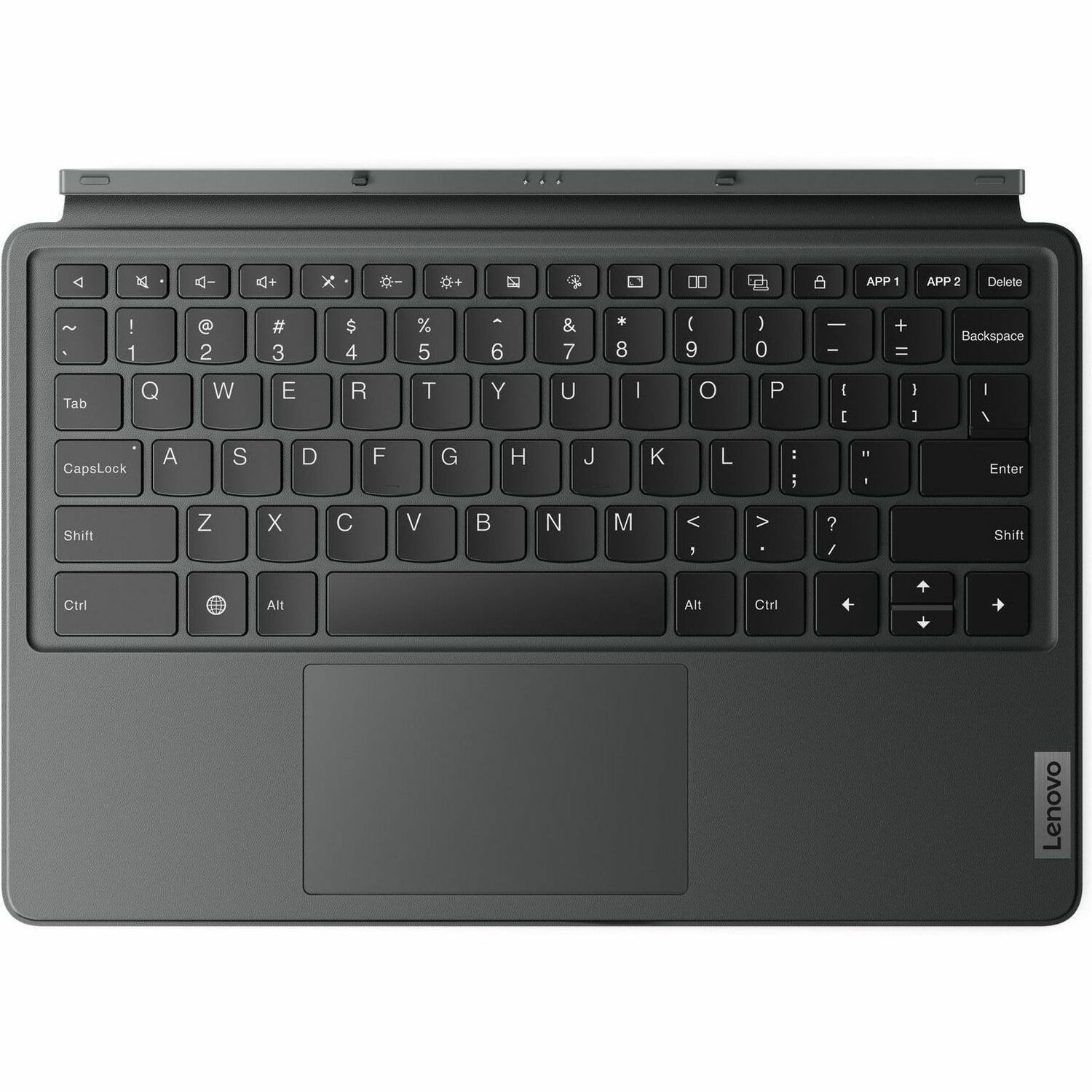 Lenovo Keyboard - Docking Connectivity - Pogo Pin Interface - Trackpad - Storm Grey