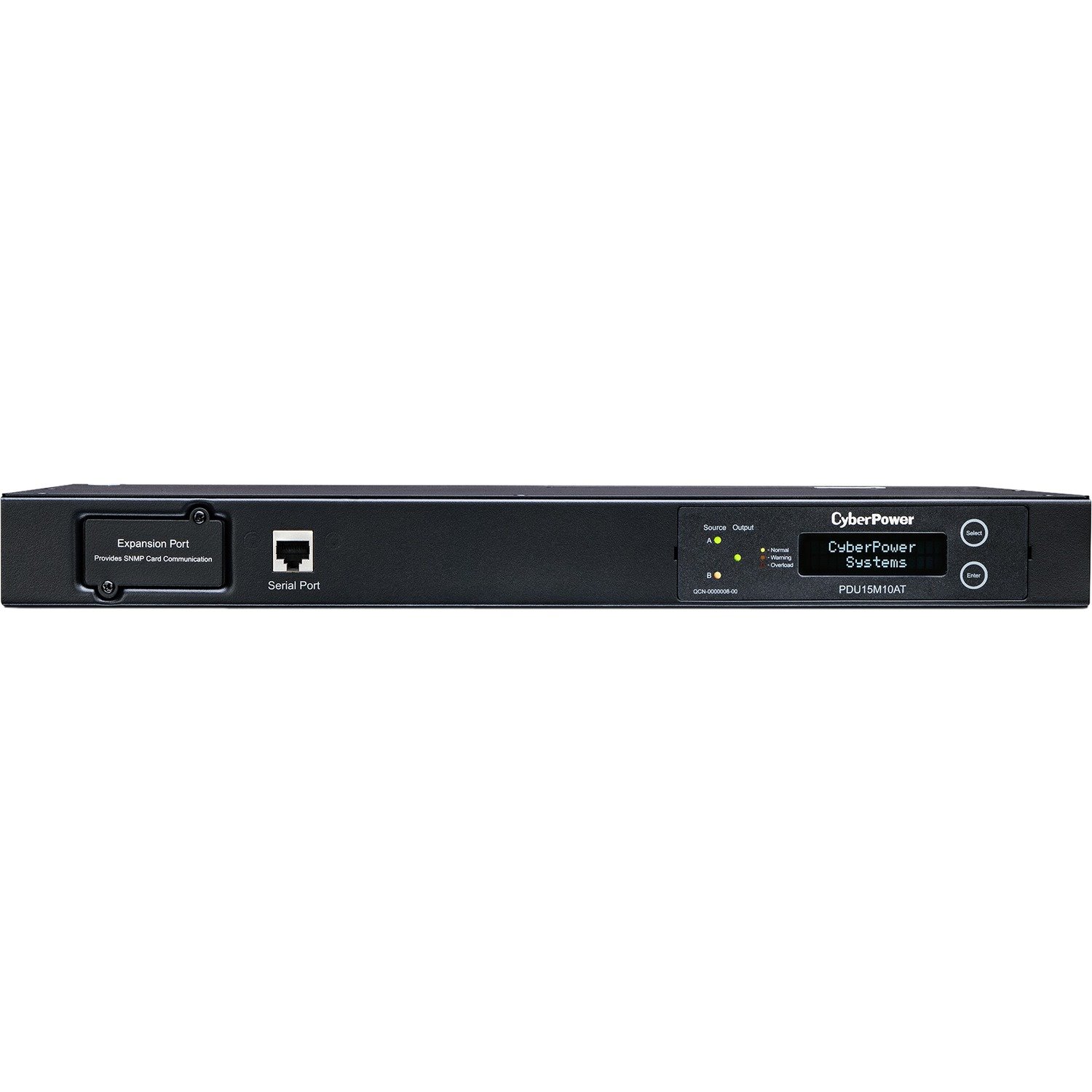 CyberPower PDU15M10AT 100 - 120 VAC 15A Metered ATS PDU