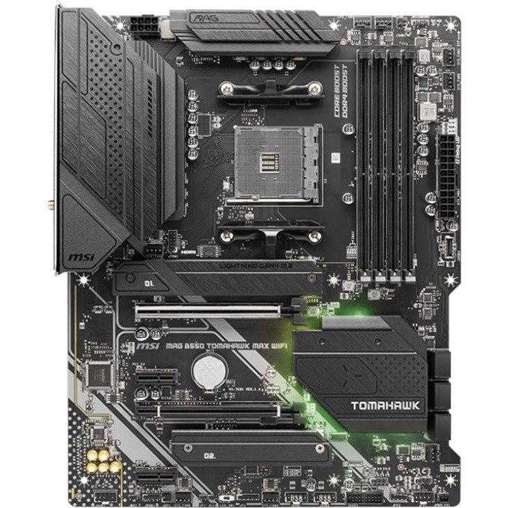 MSI MAG B550 TOMAHAWK MAX WIFI Desktop Motherboard - AMD B550 Chipset - Socket AM4 - ATX