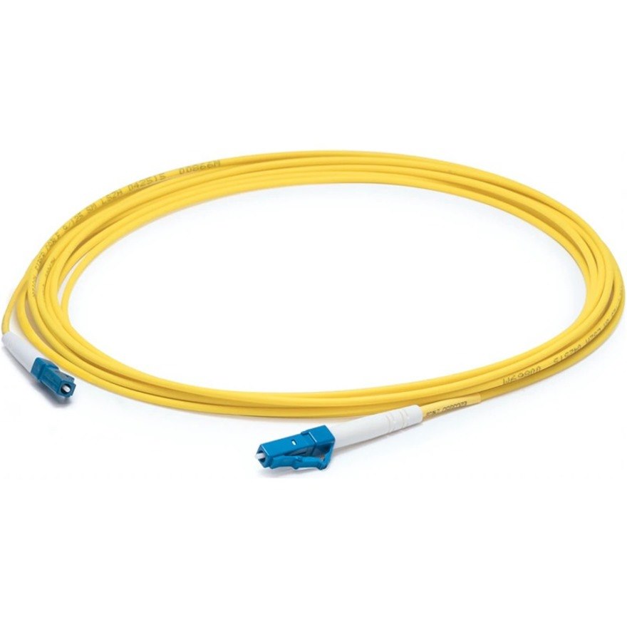 AddOn 40m LC to LC Yellow OS2 Simplex OFNR (Riser-Rated) SMF Fiber Patch Cable