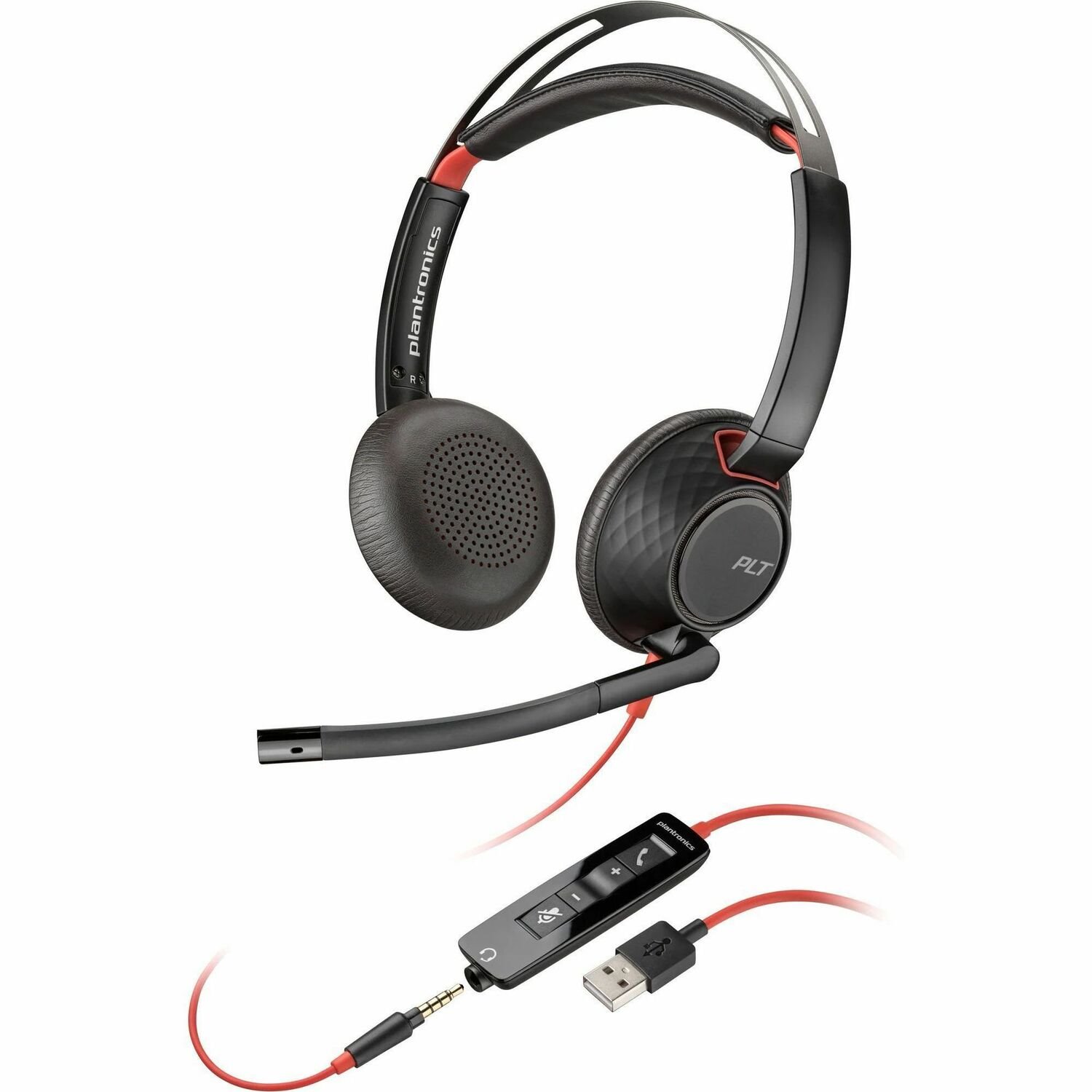 Poly Blackwire 5220 Stereo USB-A Headset TAA (Bulk)