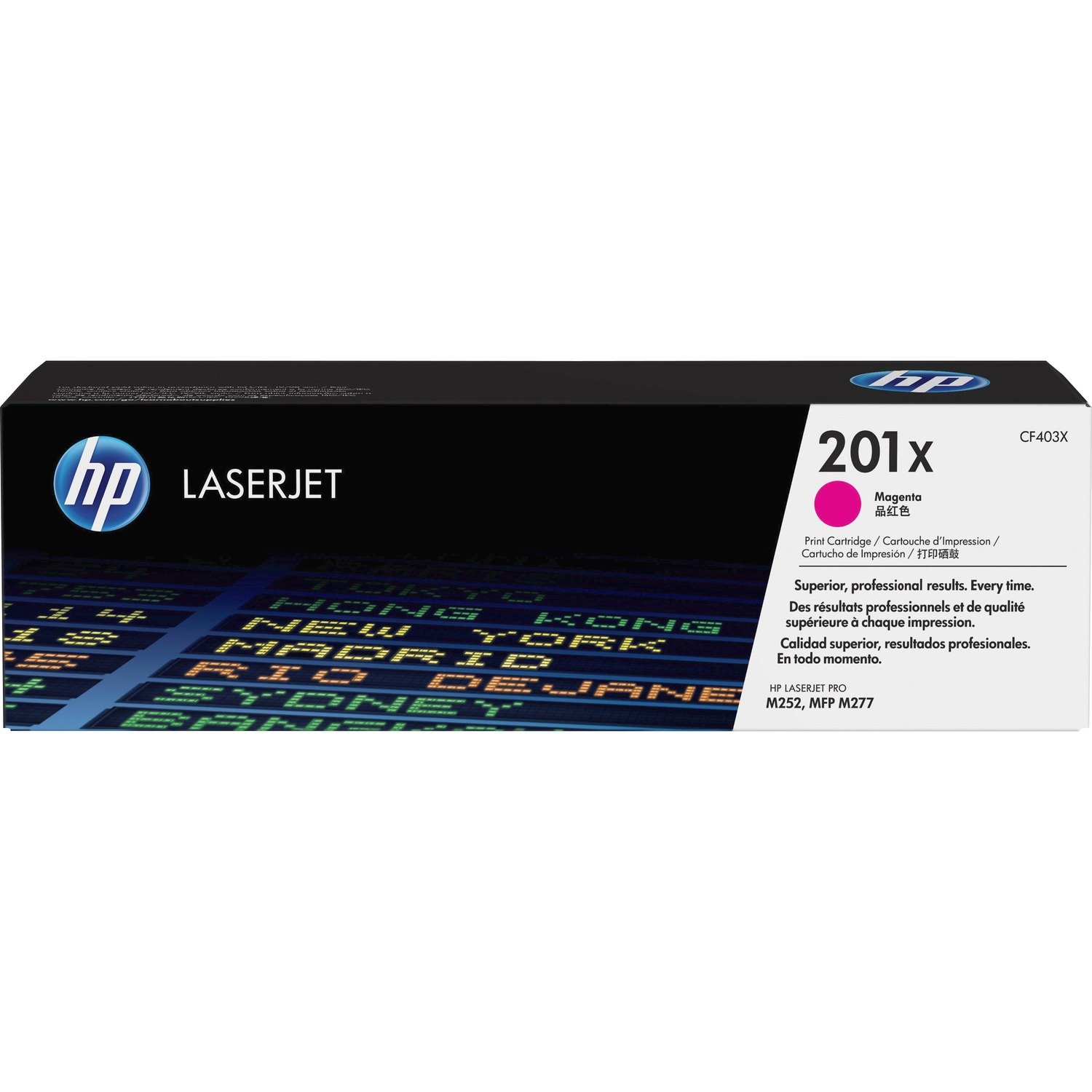 HP 201X (CF403X) Original High Yield Laser Toner Cartridge - Single Pack - Magenta - 1 Each