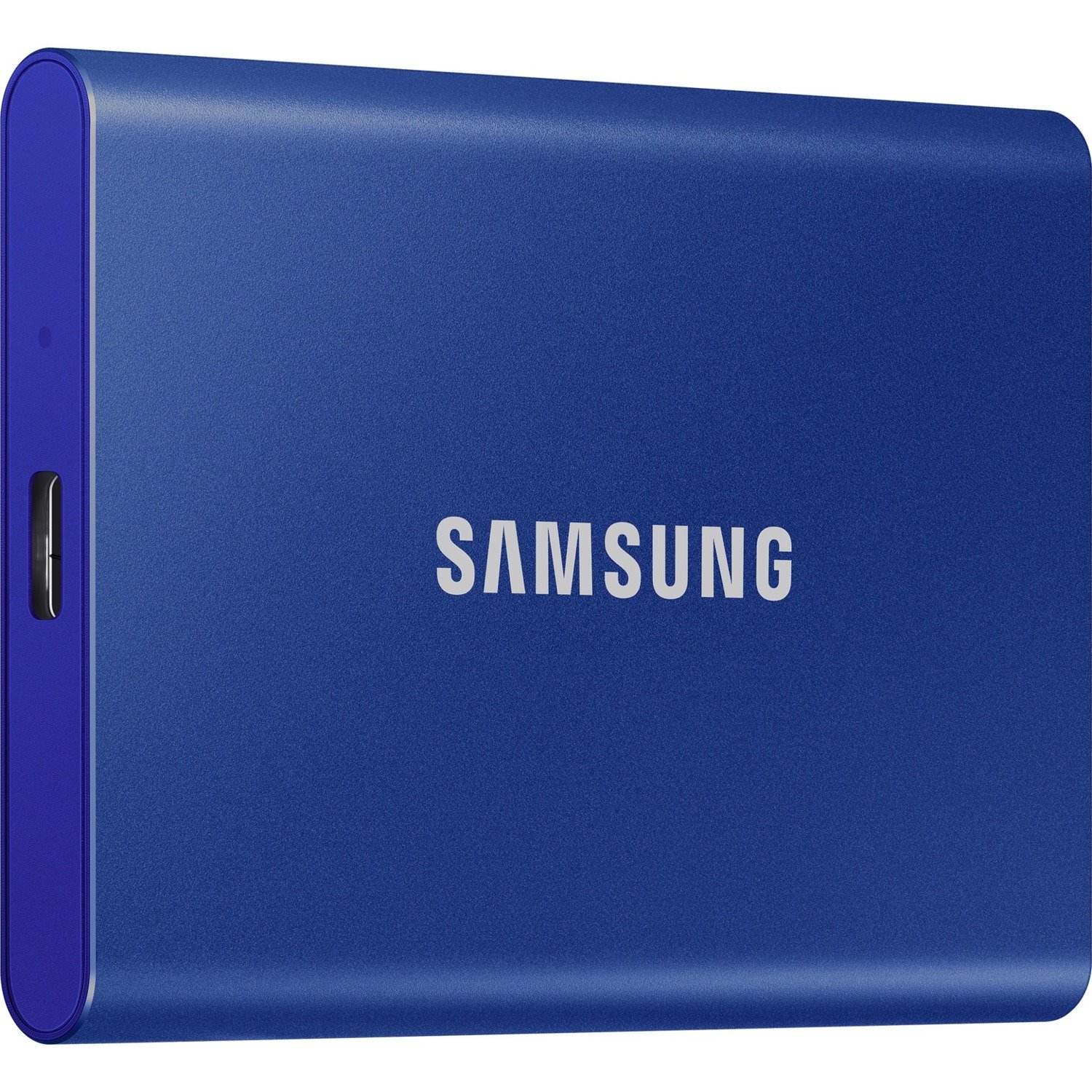 Samsung T7 MU-PC1T0H/WW 1 TB Portable Solid State Drive - External - PCI Express NVMe - Indigo Blue