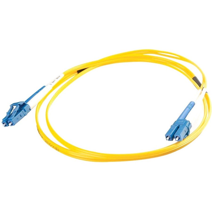 C2G 30m LC-LC 9/125 Duplex Single Mode OS2 Fiber Cable - Yellow - 98ft