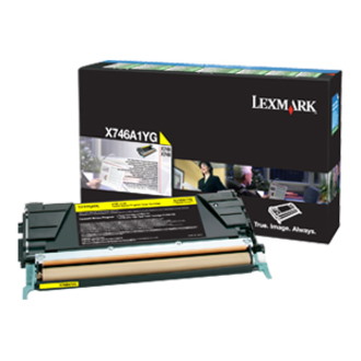 Lexmark Original Laser Toner Cartridge - Yellow Pack