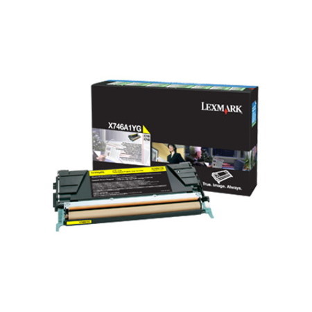 Lexmark Laser Toner Cartridge - Yellow - 1 Each