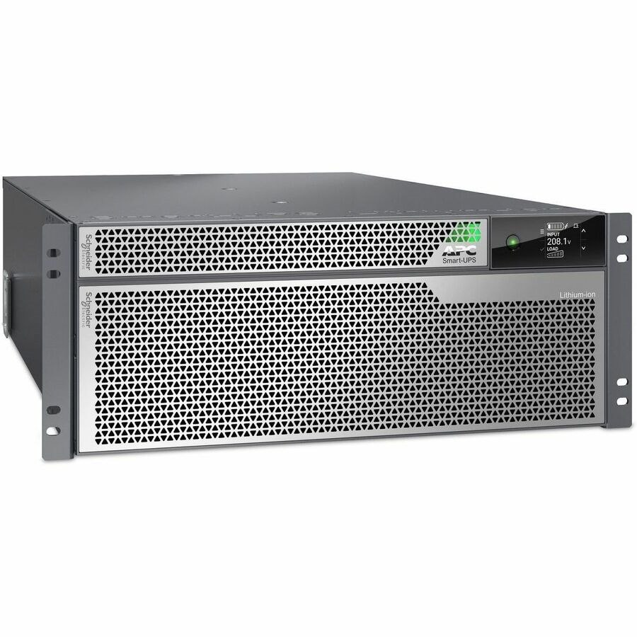 APC Smart-UPS Ultra On-Line, 10000VA, Lithium-ion, Rack/Tower 4U, 208V, 2 L6-20R + 2 L6-30R NEMA outlets, Network Card, Extended runtime, W/rail kit